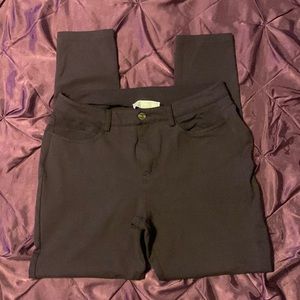 Michael Kors Brown Stretch Skinny Pants Size 6